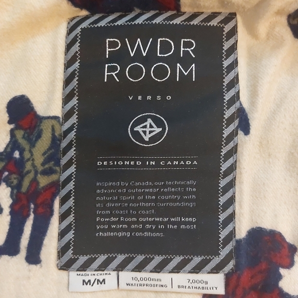 Pwdr room women ski/snowboard jacket size M - Picture 6 of 11